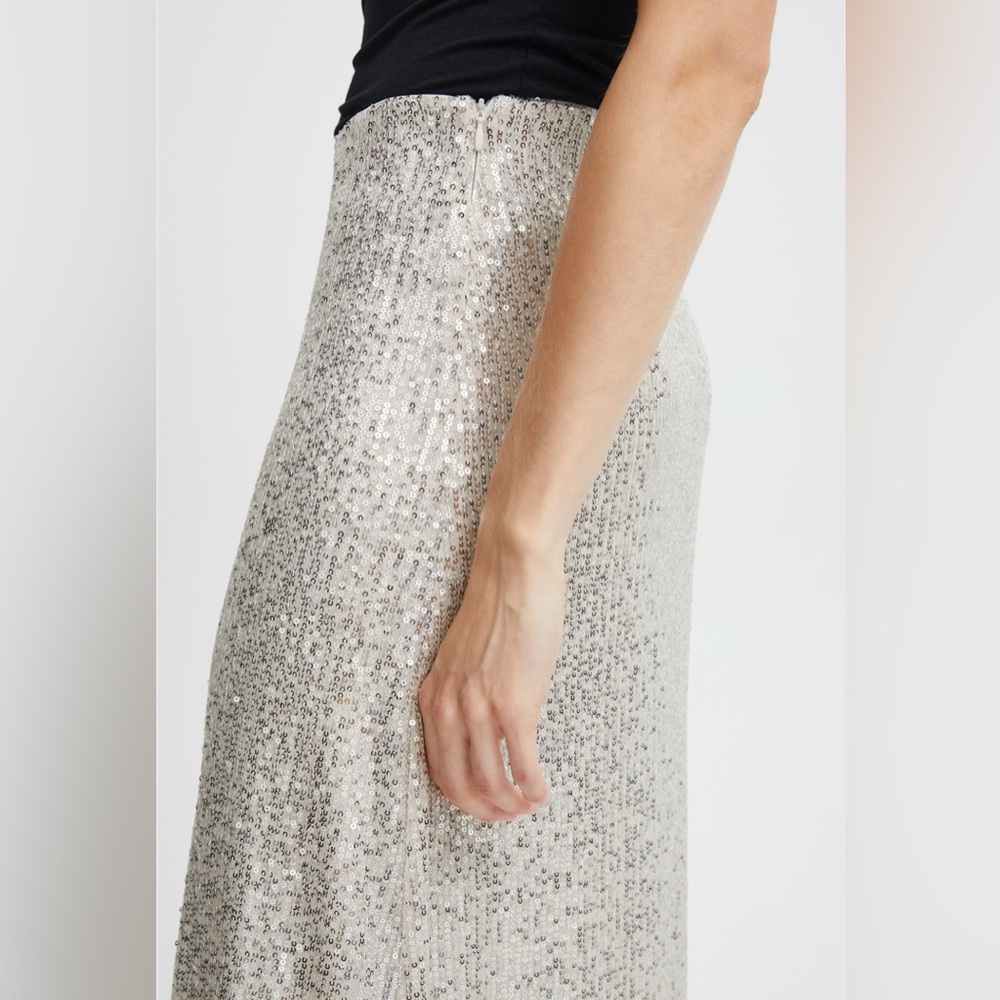 Ichi Frosted Almond Sequin Skirt. New with tags - Picture 6 of 10
